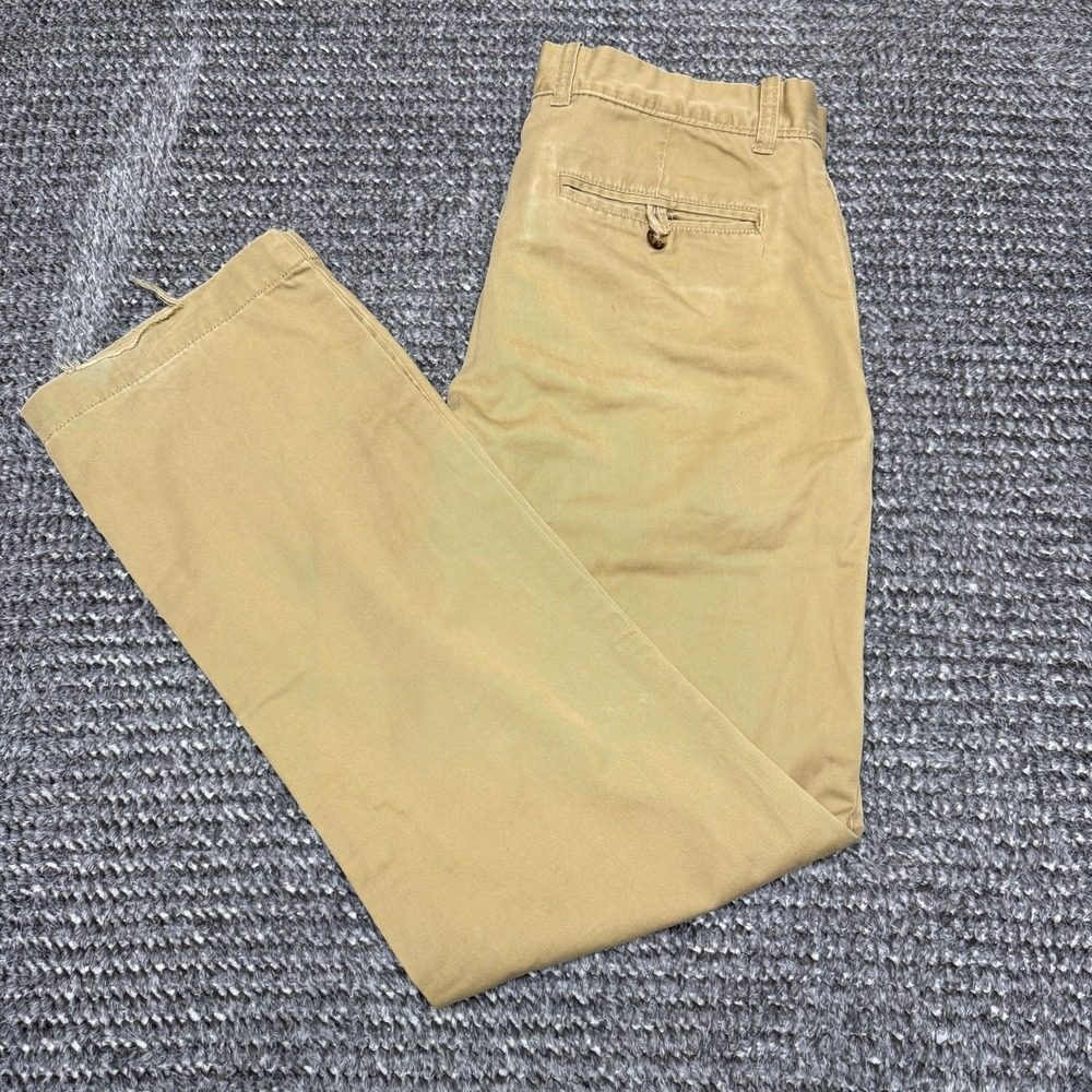 Gap Mens Classic Khakis‎ Straight Fit Pants 33x34 Tan Chinos Casual